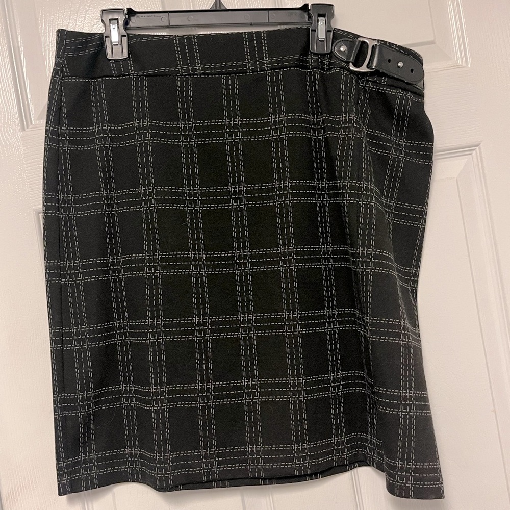 Plaid Stretch Mini Skirt